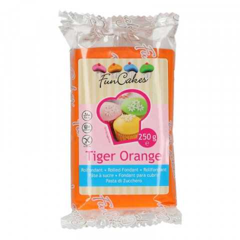 Pâte à sucre FUNCAKES TIGER orange 250g