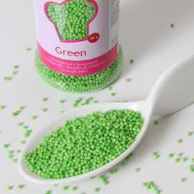 Microbilles de sucre vert Funcakes 80 gr