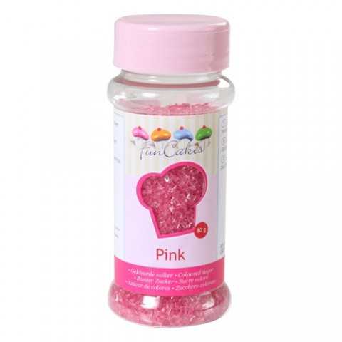 Sucre coloré rose Funcakes 80 gr