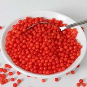 Perles de sucre rouge brillant Funcakes 80 gr