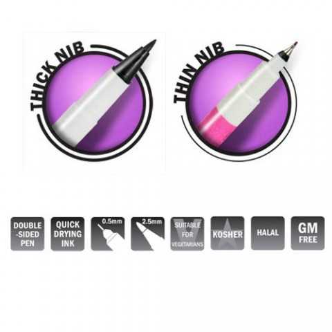 Feutre de colorant alimentaire Jet Black